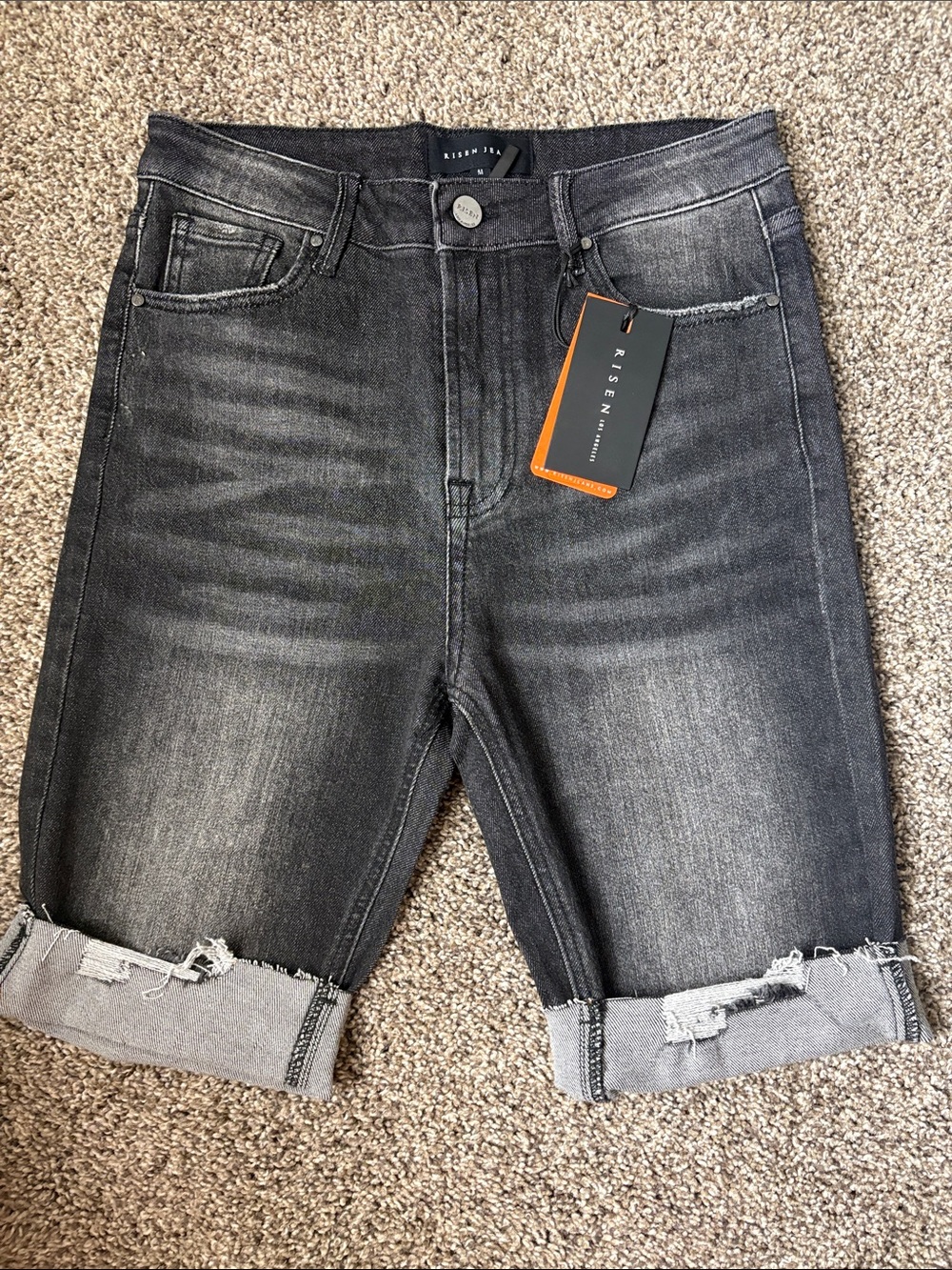 Risen High Rise Bermuda Shorts-Medium